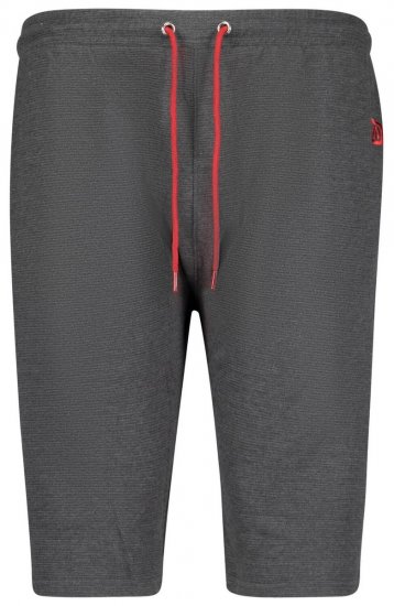Adamo 159113 Short de jogging Ottoman Gris foncé - Pantalons/shorts de survêtement - Survêtement/jogging grandes tailles