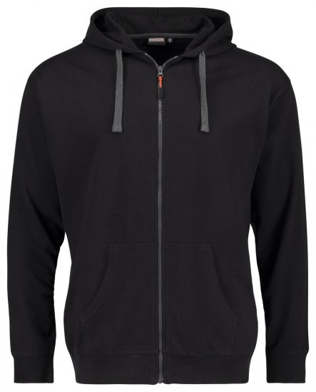 Adamo 159306 Veste à capuche Noir - Sweatshirts & hoodies - Sweatshirts/Hoodies grande taille homme