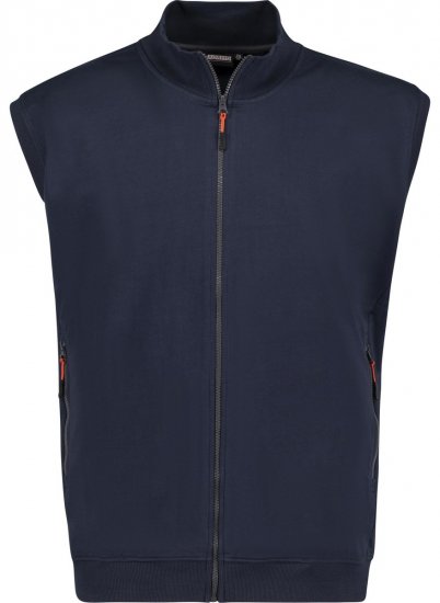 Adamo 159307 Gilet sweat sans manches Bleu foncé - Sweatshirts & hoodies - Sweatshirts/Hoodies grande taille homme