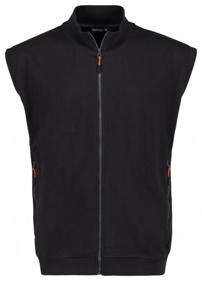 Adamo 159307 Gilet sweat sans manches Noir - Sweatshirts & hoodies - Sweatshirts/Hoodies grande taille homme