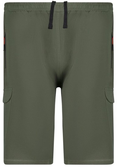 Adamo 159308 Short cargo Olive - Pantalons/shorts de survêtement - Survêtement/jogging grandes tailles