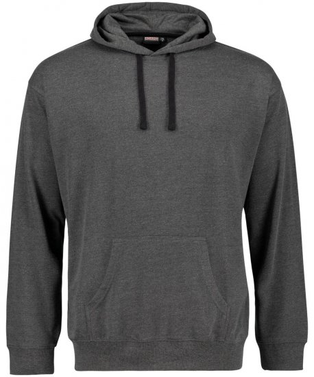 Adamo 159310 Sweat à capuche Gris foncé chiné - Sweatshirts & hoodies - Sweatshirts/Hoodies grande taille homme