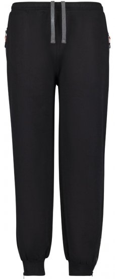 Adamo 159312 Pantalon de jogging à poches zippées Noir - Pantalons/shorts de survêtement - Survêtement/jogging grandes tailles