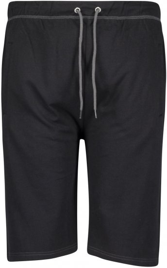 Adamo Moritz Sweatshorts Black - Pantalons/shorts de survêtement - Survêtement/jogging grandes tailles