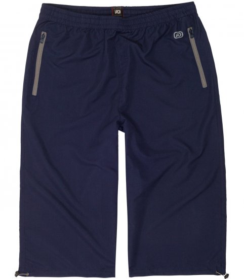 Adamo Oskar Capri Shorts Navy - Pantalons/shorts de survêtement - Survêtement/jogging grandes tailles