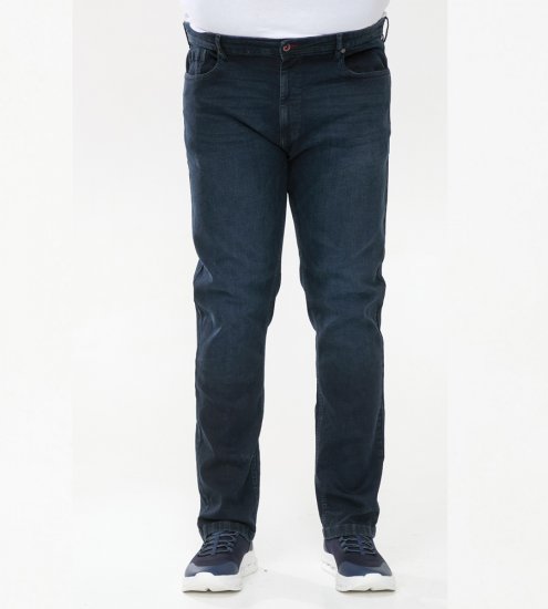 D555 Daniel Tapered Fit Stretch Jeans Blue/Black Wash - Jeans et pantalons - Jeans et Pantalons grande taille 