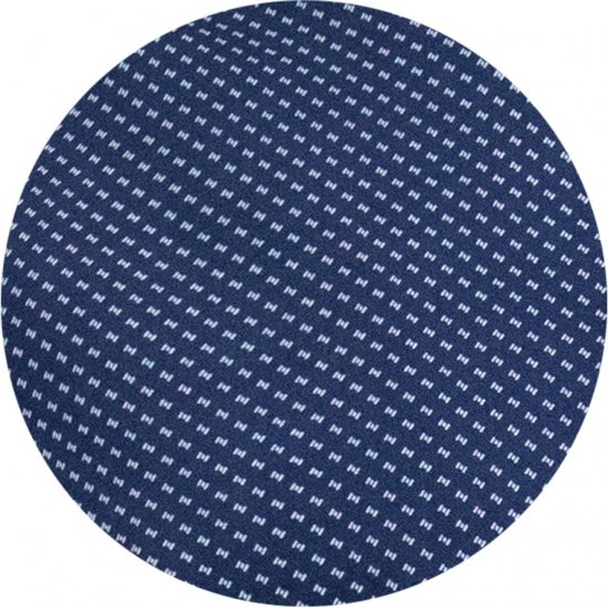 D555 Norwich Short Sleeve Micro AOP Shirt With Hidden Button Down Navy - Chemises - Chemises Grandes Tailles Hommes