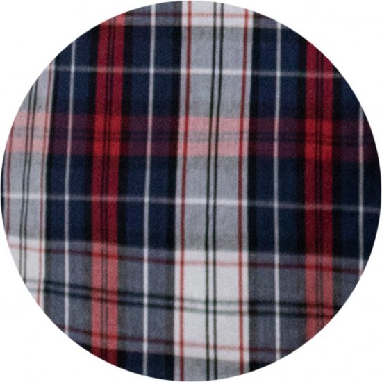 D555 Shields Button Down Collar Short Sleeve Shirt With Pocket Red Check - Chemises - Chemises Grandes Tailles Hommes