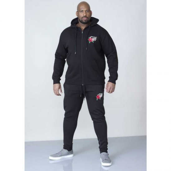 D555 Verlin Couture Full Zip Hoodie Black - Sweatshirts & hoodies - Sweatshirts/Hoodies grande taille homme