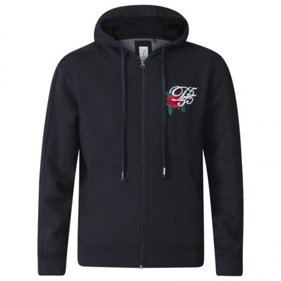 D555 Verlin Couture Full Zip Hoodie Black - Sweatshirts & hoodies - Sweatshirts/Hoodies grande taille homme