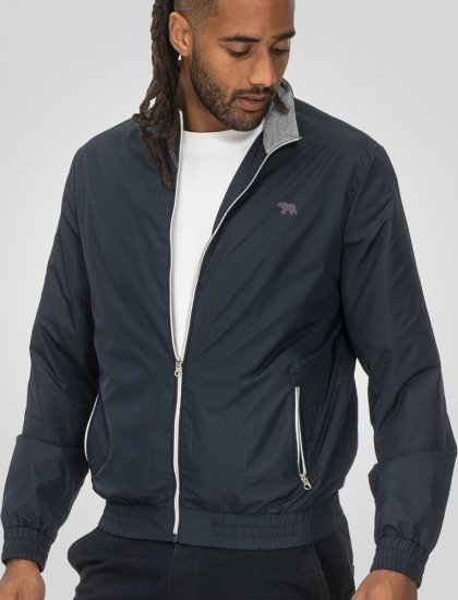 D555 Ealing Lightweight Zip Through Jacket With Zip Pockets Navy - Vestes - Vestes Homme Grandes Tailles