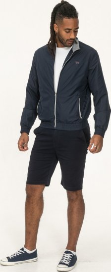 D555 Ealing Lightweight Zip Through Jacket With Zip Pockets Navy - Vestes - Vestes Homme Grandes Tailles