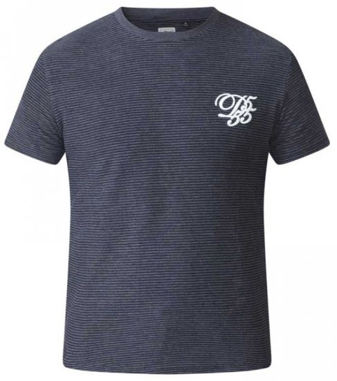 D555 Agler Waffle T-shirt Charcoal - T-shirts - T-shirts Homme Grande Taille