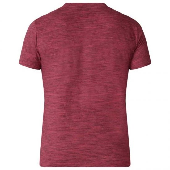 D555 Chalmer Couture Space Dye T-shirt Red - T-shirts - T-shirts Homme Grande Taille