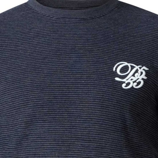 D555 Plato Long Sleeve T-shirt Charcoal - T-shirts - T-shirts Homme Grande Taille