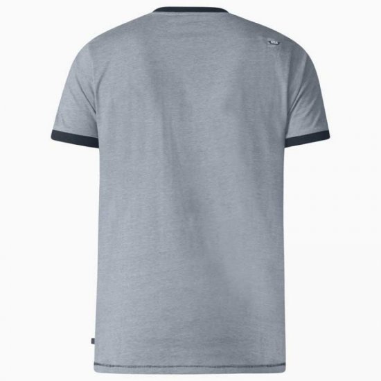 D555 Howie Fine Stripe T-shirt Grey - T-shirts - T-shirts Homme Grande Taille