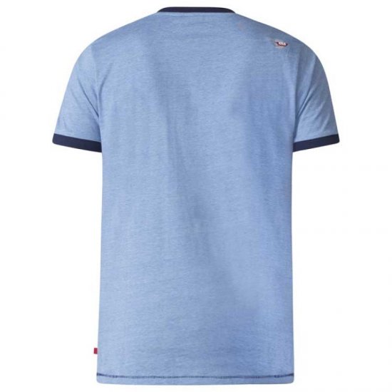 D555 Howie Fine Stripe T-shirt Blue - T-shirts - T-shirts Homme Grande Taille