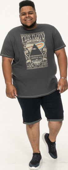 D555 HANLEY Official Pink Floyd Crew Neck T-Shirt Dark Grey TALL SIZES - VÊTEMENTS HOMME MT-6XLT - Vêtements Tall Homme