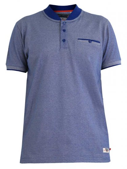 D555 Owen Colorless Polo Blue - Polos - Polos homme grande taille