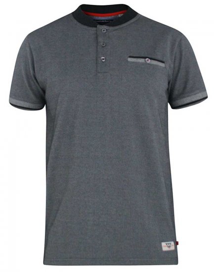 D555 Owen Colorless Polo Charcoal - Polos - Polos homme grande taille