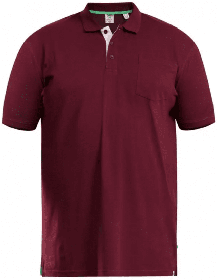 D555 Grant Polo Shirt Maroon - Polos - Polos homme grande taille