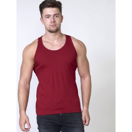 D555 Fabio Tanktop Red - T-shirts - T-shirts Homme Grande Taille