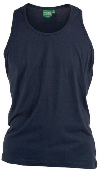D555 Fabio Tanktop Navy - T-shirts - T-shirts Homme Grande Taille