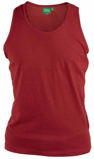 D555 Fabio Tanktop Red - T-shirts - T-shirts Homme Grande Taille