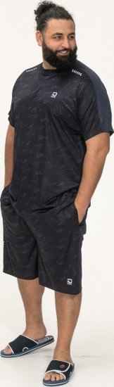 D555 Solihull Dry Wear Light Weight Poly Crew Neck T-Shirt Navy - Sport & outdoor - Vêtements de sport grande taille 