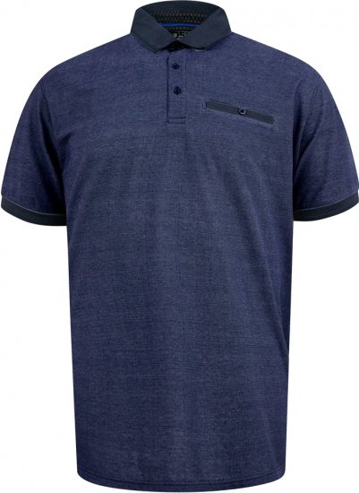 D555 Newcastle Polo Shirt Grey - Polos - Polos homme grande taille