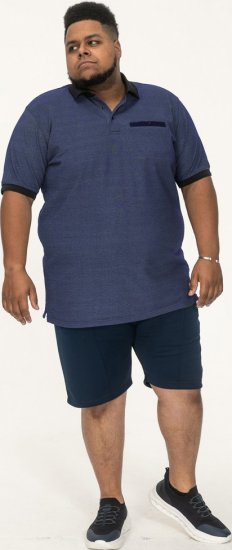 D555 Newcastle Polo Shirt Grey - Polos - Polos homme grande taille