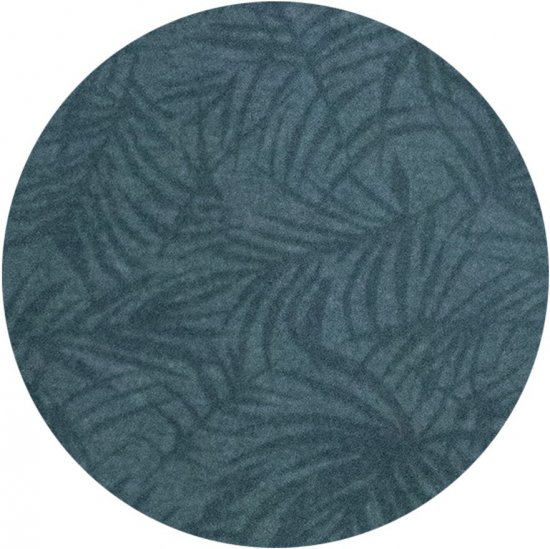 D555 Uttoxeter AOP Leaf Print Short Sleeve Polo Denim - Polos - Polos homme grande taille