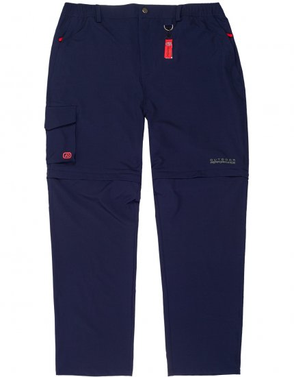 Adamo Tobias Outdoor Zipp-off Pants Navy - Sport & outdoor - Vêtements de sport grande taille 