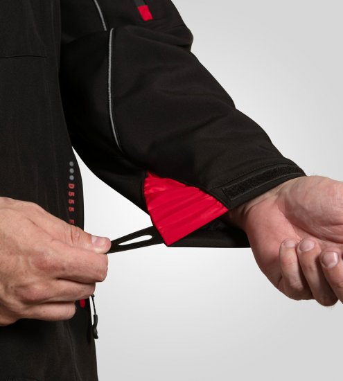 D555 Fretwell Padded Softshell Jacket with Detachable Hood Black - Vestes - Vestes Homme Grandes Tailles