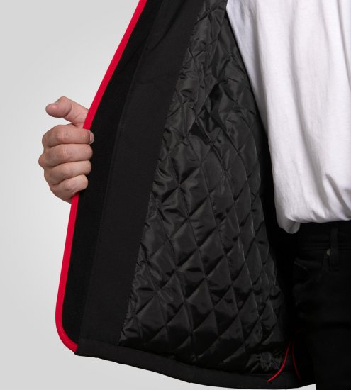 D555 Fretwell Padded Softshell Jacket with Detachable Hood Black - Vestes - Vestes Homme Grandes Tailles