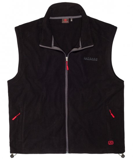 Adamo Montreal Fleece Vest Black - Sport & outdoor - Vêtements de sport grande taille 