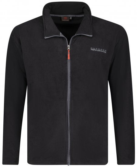 Adamo Tampa Fleece Jacket Black TALL SIZES - VÊTEMENTS HOMME MT-6XLT - Vêtements Tall Homme