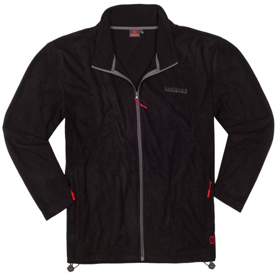 Adamo Toronto Fleece Jacket Black - Sport & outdoor - Vêtements de sport grande taille 