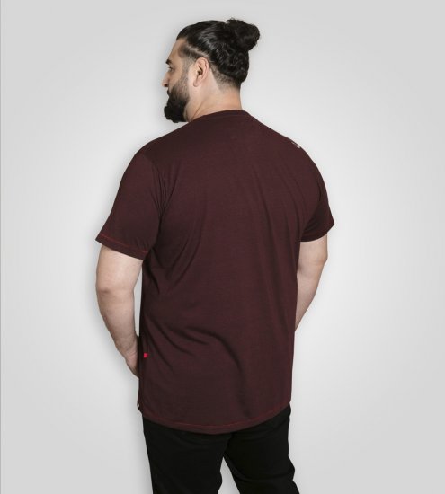 D555 Barnsley Guitar and Amp Crew Neck T-Shirt Burgundy - T-shirts - T-shirts Homme Grande Taille