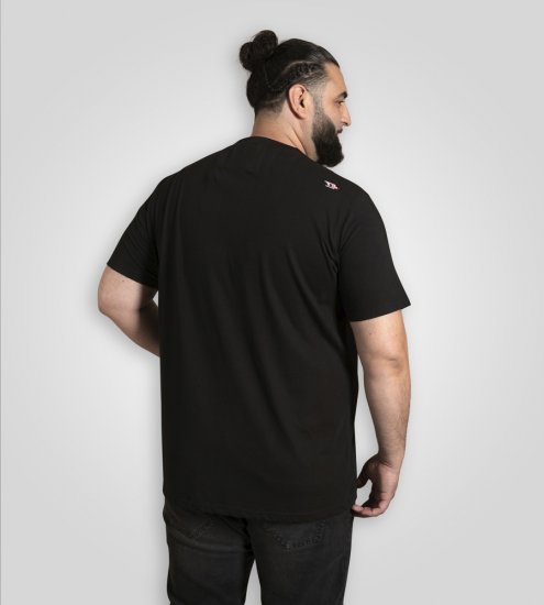 D555 Ginza Tokyo with Dragon Crew Neck T-shirt Black - T-shirts - T-shirts Homme Grande Taille