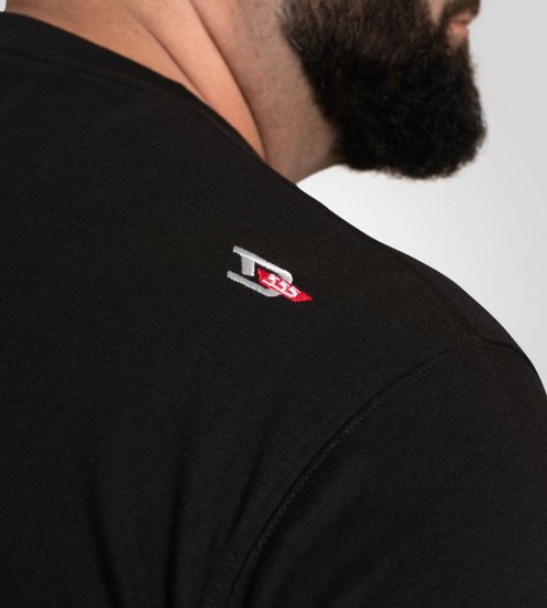 D555 Ginza Tokyo with Dragon Crew Neck T-shirt Black - T-shirts - T-shirts Homme Grande Taille