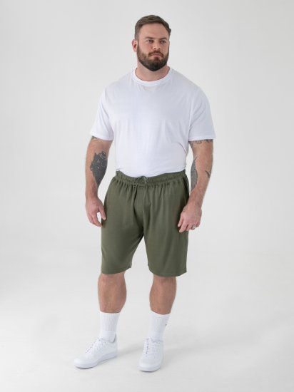 D555 Mitchell 1 Short Stretch avec Taille Élastique Khaki - Pantalons/shorts de survêtement - Survêtement/jogging grandes tailles
