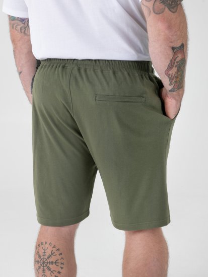 D555 Mitchell 1 Short Stretch avec Taille Élastique Khaki - Pantalons/shorts de survêtement - Survêtement/jogging grandes tailles