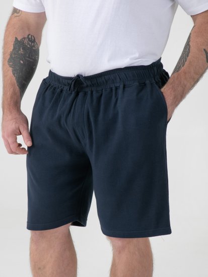 D555 Mitchell 2 Short Stretch avec Taille Élastique Bleu Marine - Pantalons/shorts de survêtement - Survêtement/jogging grandes tailles