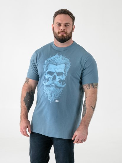 D555 Miller Bearded Skull T-shirt Imprimé - T-shirts - T-shirts Homme Grande Taille