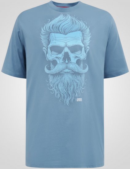 D555 Miller Bearded Skull T-shirt Imprimé - T-shirts - T-shirts Homme Grande Taille