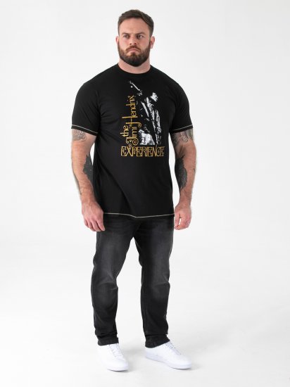 D555 Stokes Official Jimi Hendrix Experience T-shirt Imprimé - T-shirts - T-shirts Homme Grande Taille