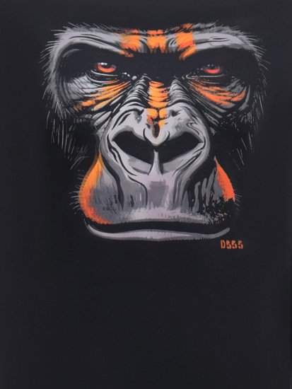 D555 Perkins T-shirt imprimé Noir - T-shirts - T-shirts Homme Grande Taille