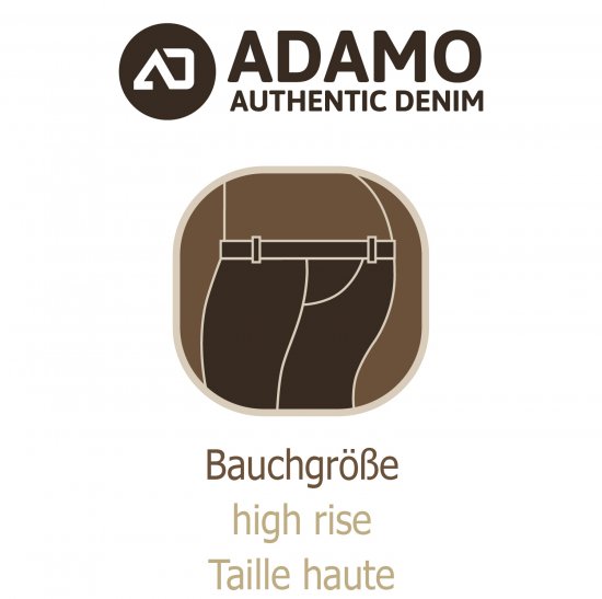 Adamo 5-Pocket High Rise Jeans Dark Navy - Jeans et pantalons - Jeans et Pantalons grande taille 