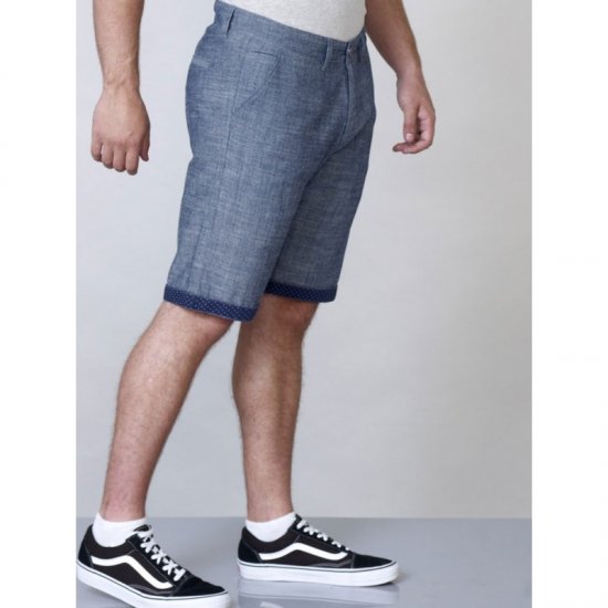 D555 Cliff Shorts Navy - Shorts - Shorts hommes grande taille